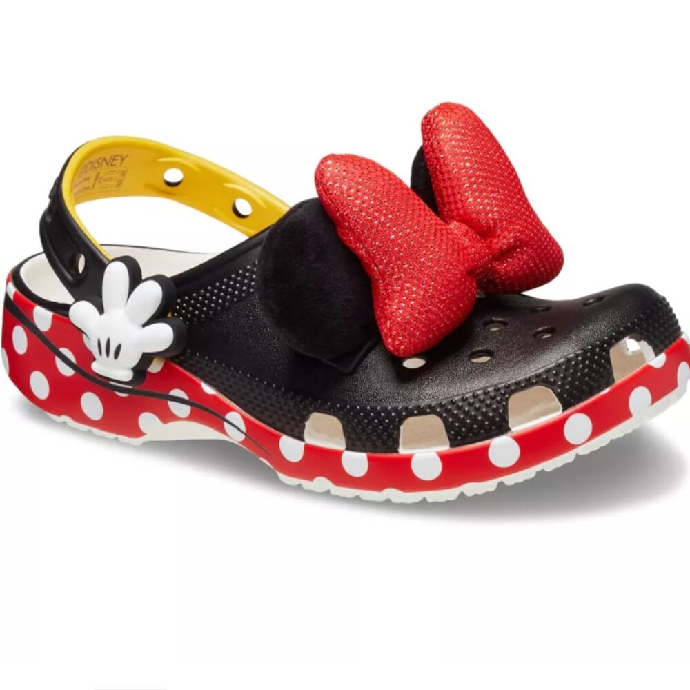 NWT Crocs Kids Disney Minnie Mouse Classic Clogs Size J4 W6/M4 - Picture 2 of 9